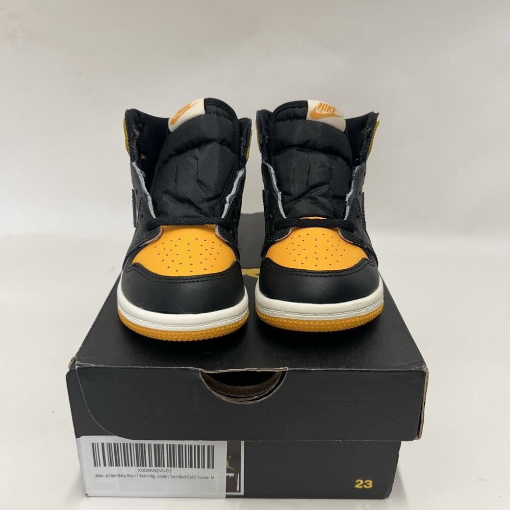 Nike Air Jordan 1 Retro High OG TD “Taxi/Yellow Toe” - Picture 2 of 6